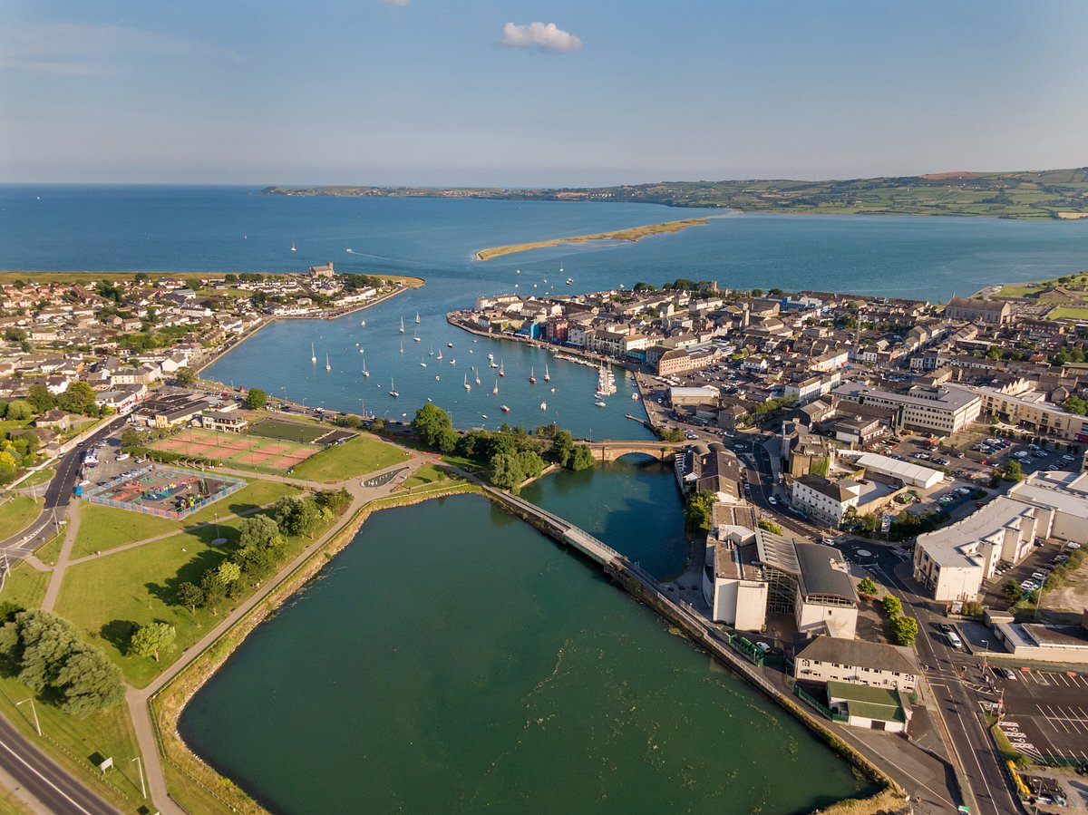 Dungarvan aerial drone view