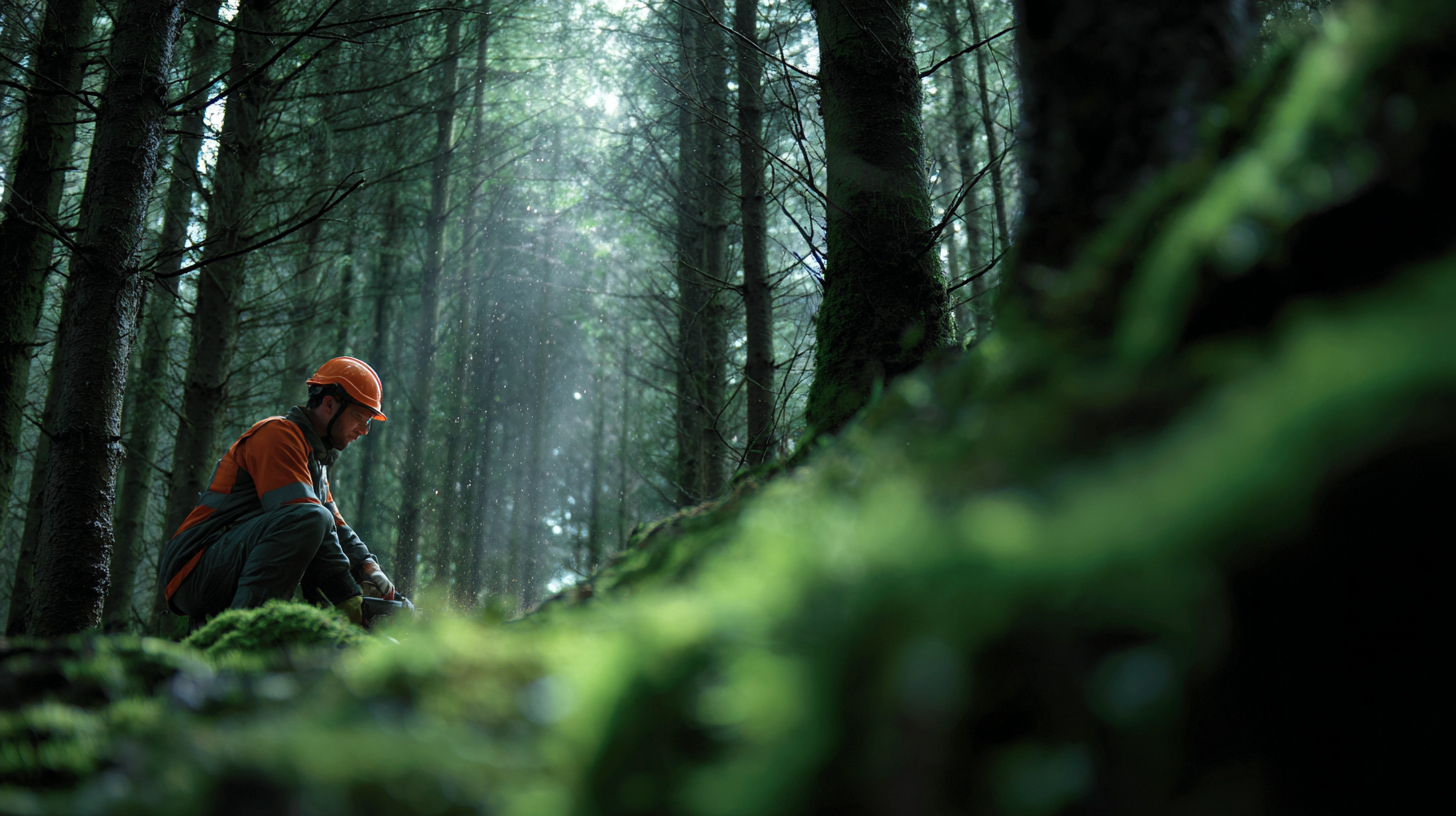 Tree removal work in Irish woodland by Anthony Tyler